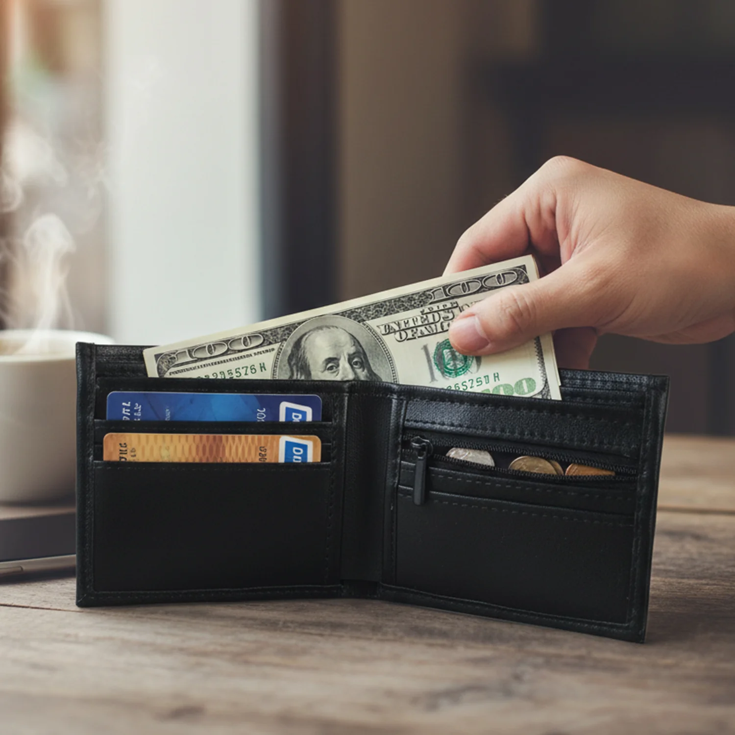 Classic Gents Bi-Fold Wallet (1 Pc) - Image 3