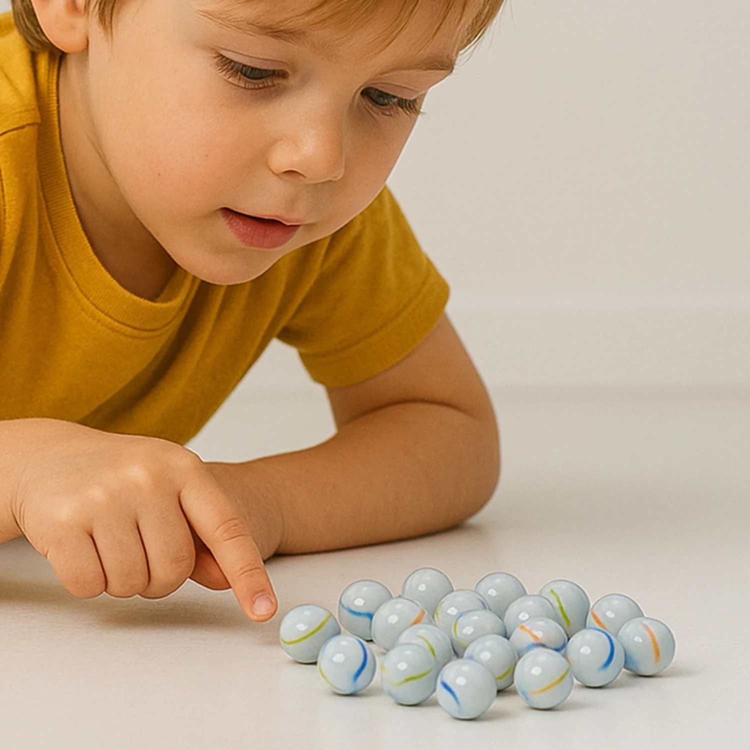 Classic Glass Marbles Pack of Approx 30 Pc - Image 3