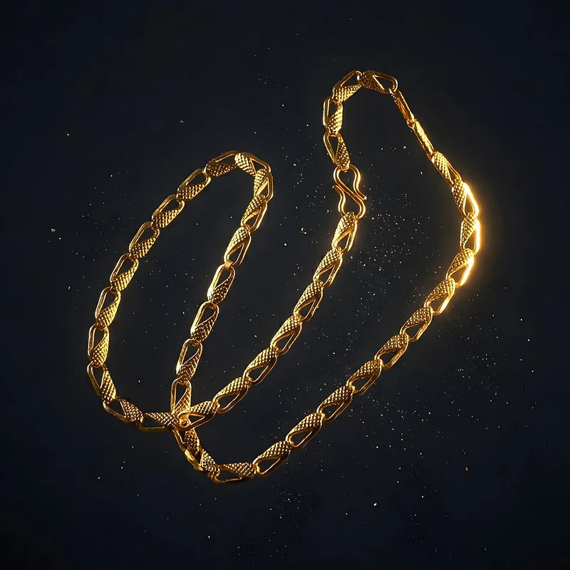 Classic Gold Finish Designer Chain for Men Daily Wear - Image 5