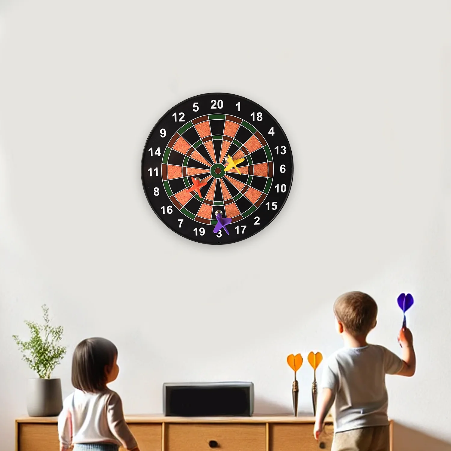 Classic Magnetic Dartboard Game Set - Image 6