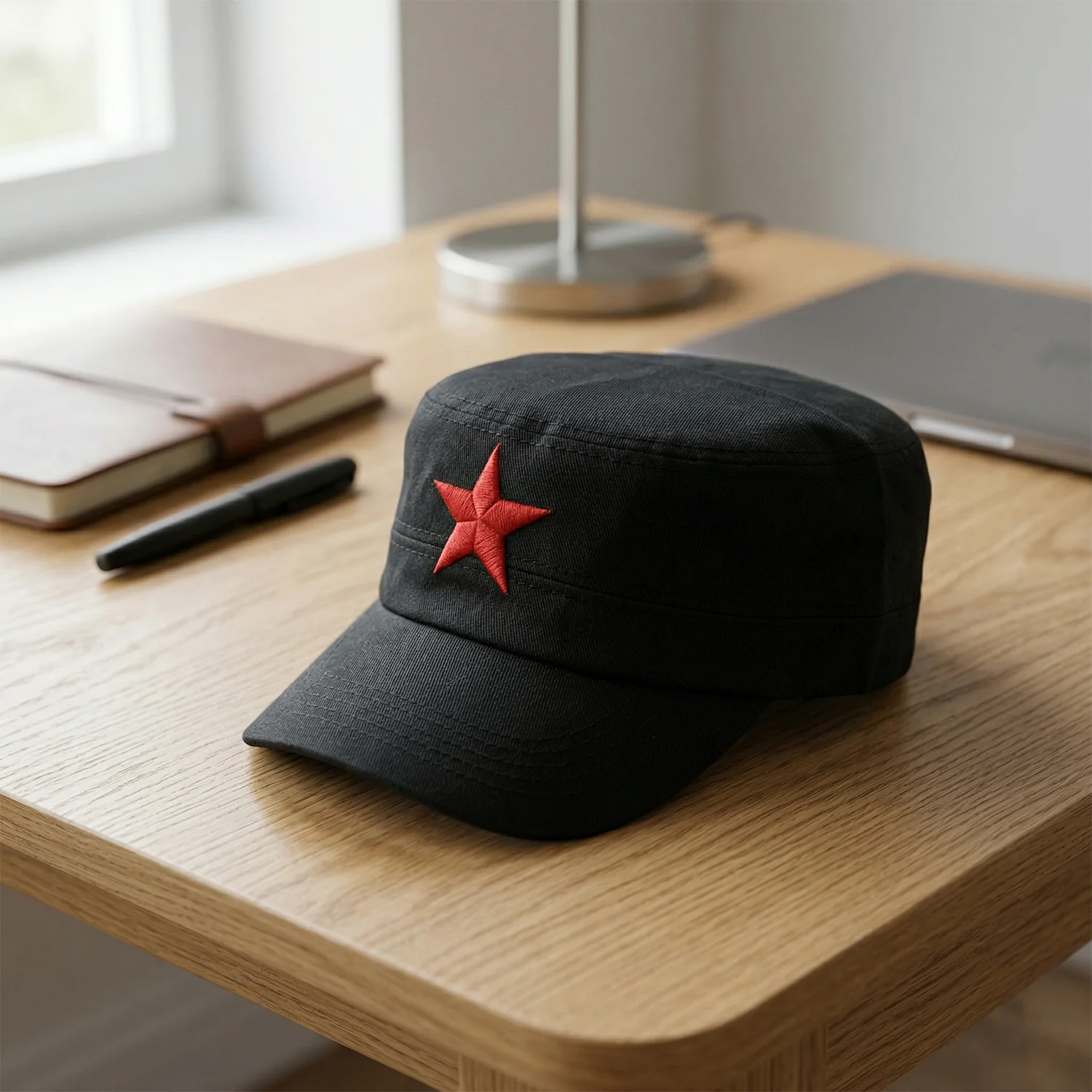 Classic Military Style Red Star Cap (1 Pc) - Image 5