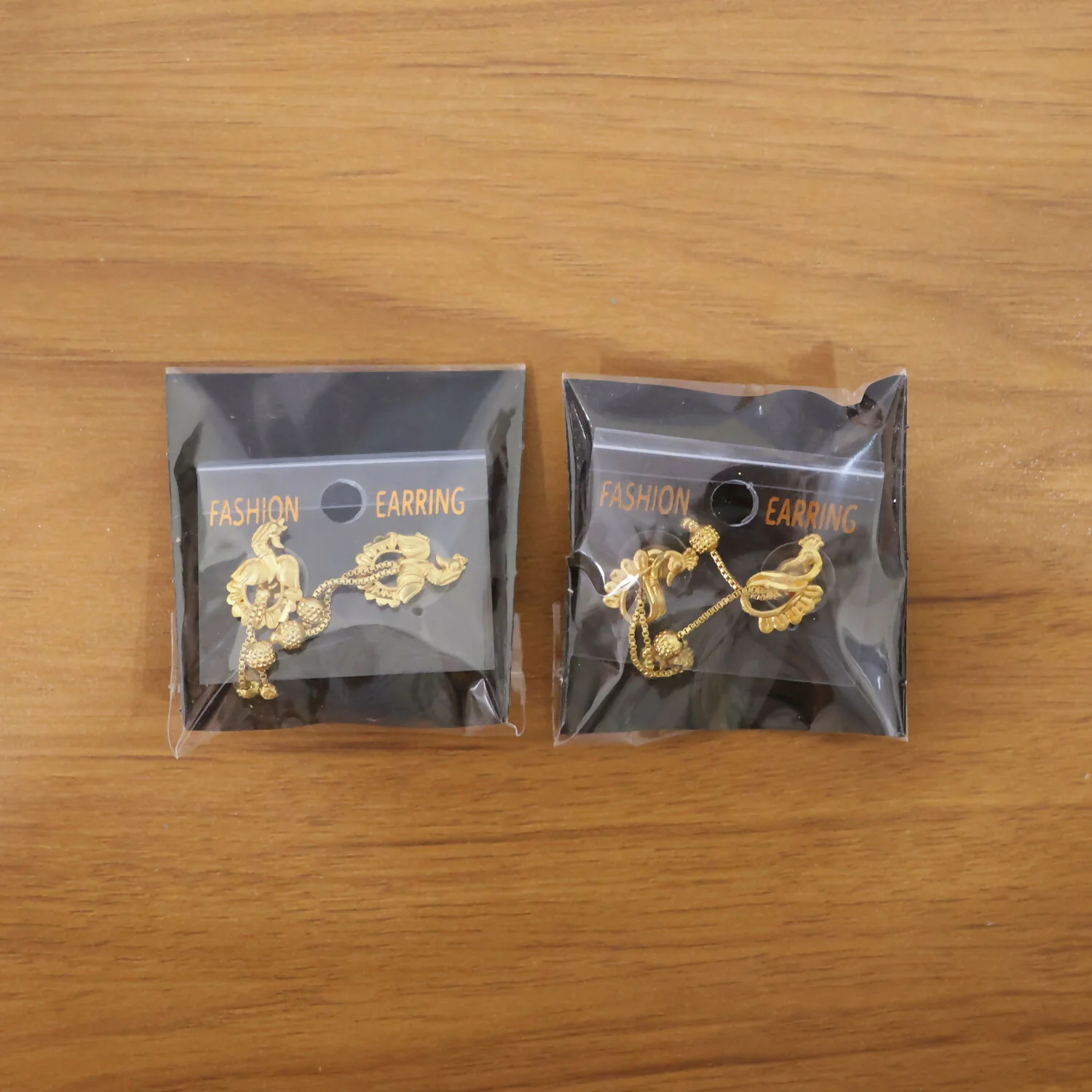 Classic Peacock Gold-Plated Dangling Earrings for Festive Wear (2 Pair) - Image 6