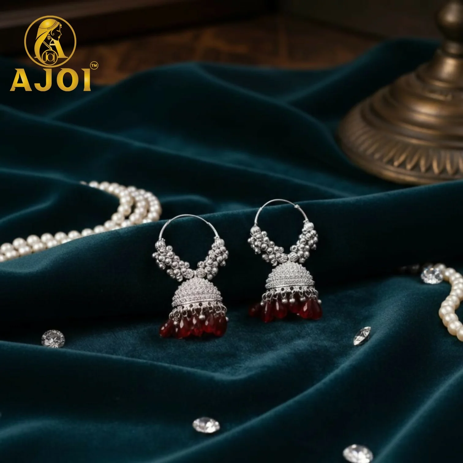 Classic Silver Red with Crimson Drops - Image 3