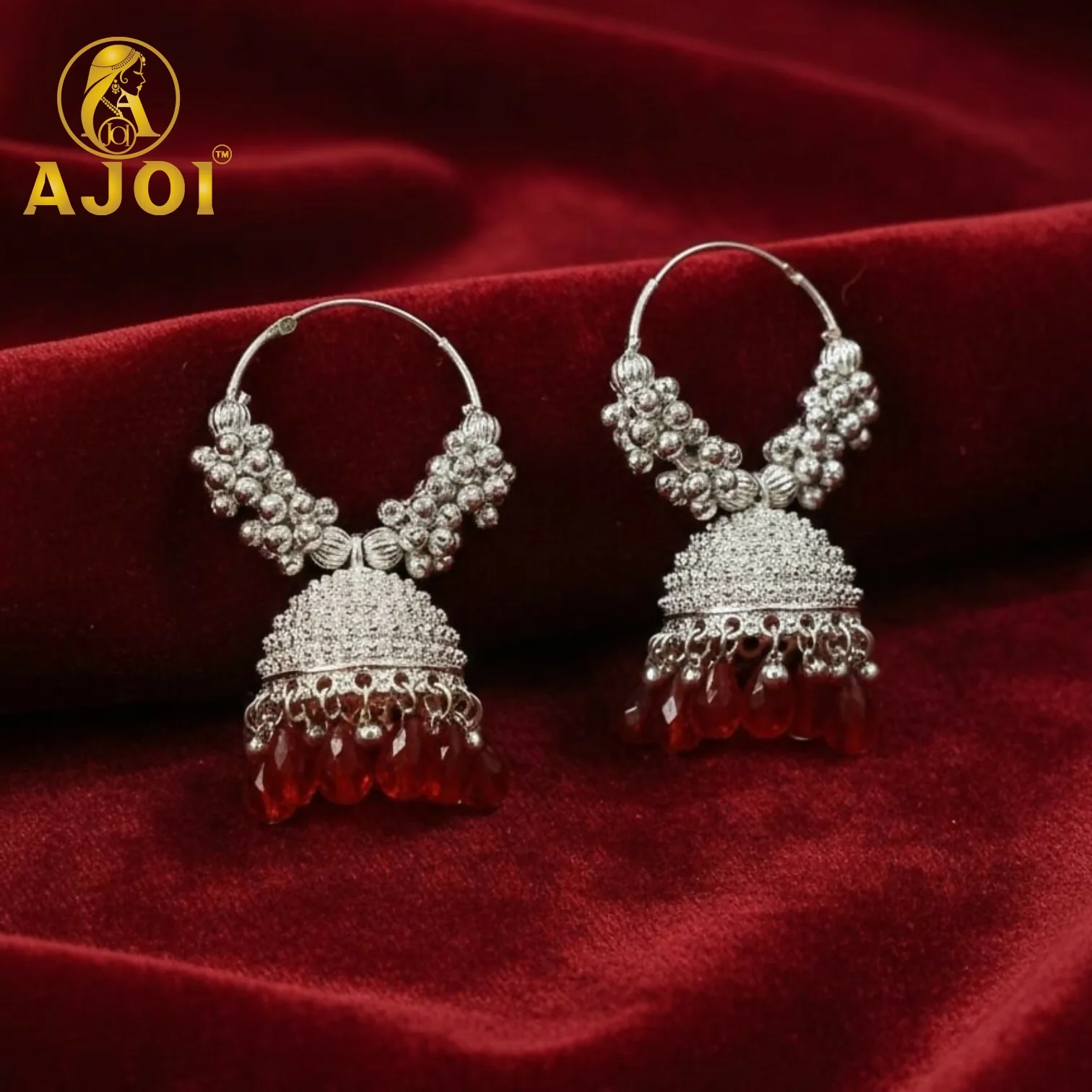 Classic Silver Red with Crimson Drops - Image 4