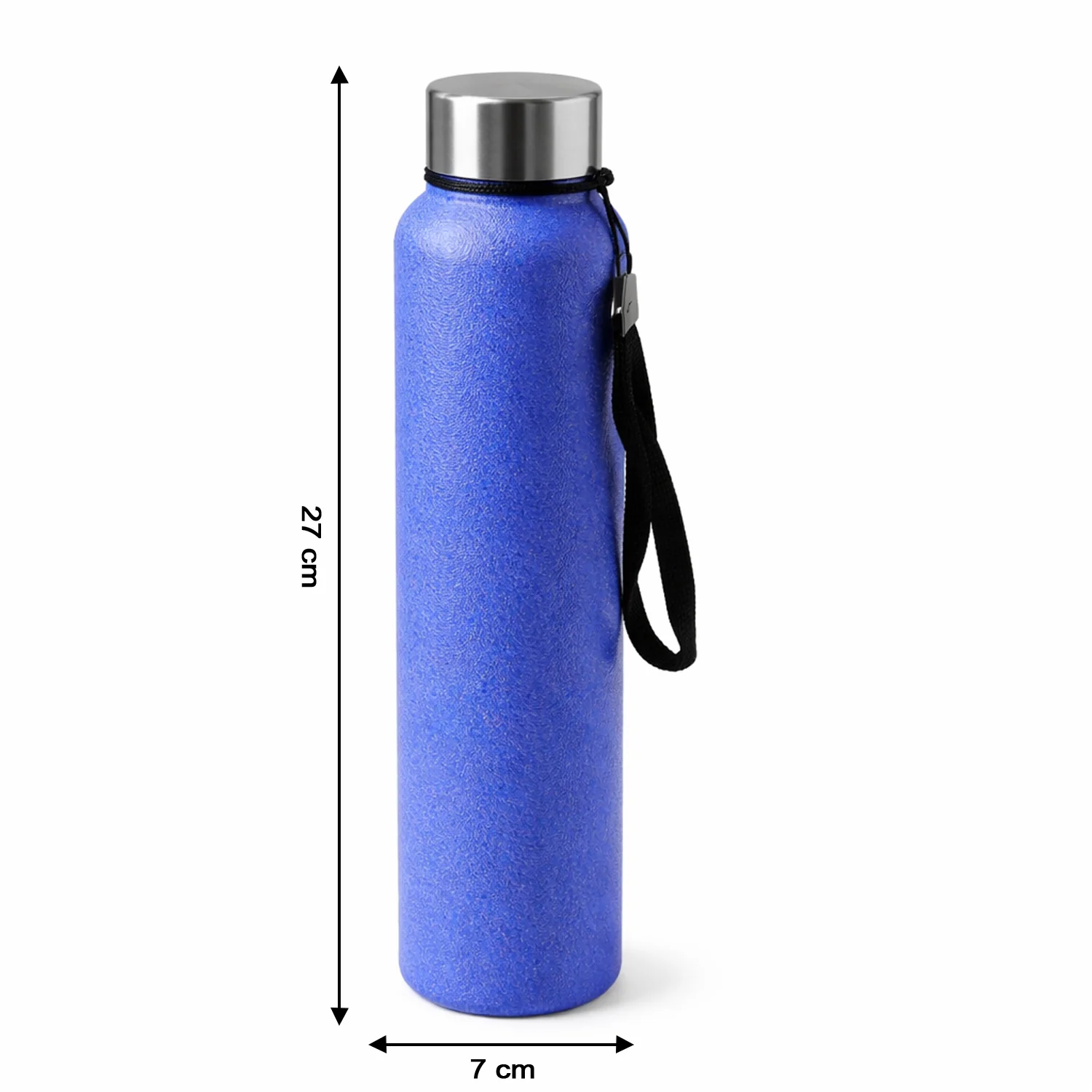 Classic Stainless Steel Water Bottle Blue Color (1000 ML, 1 Pc) - Image 6