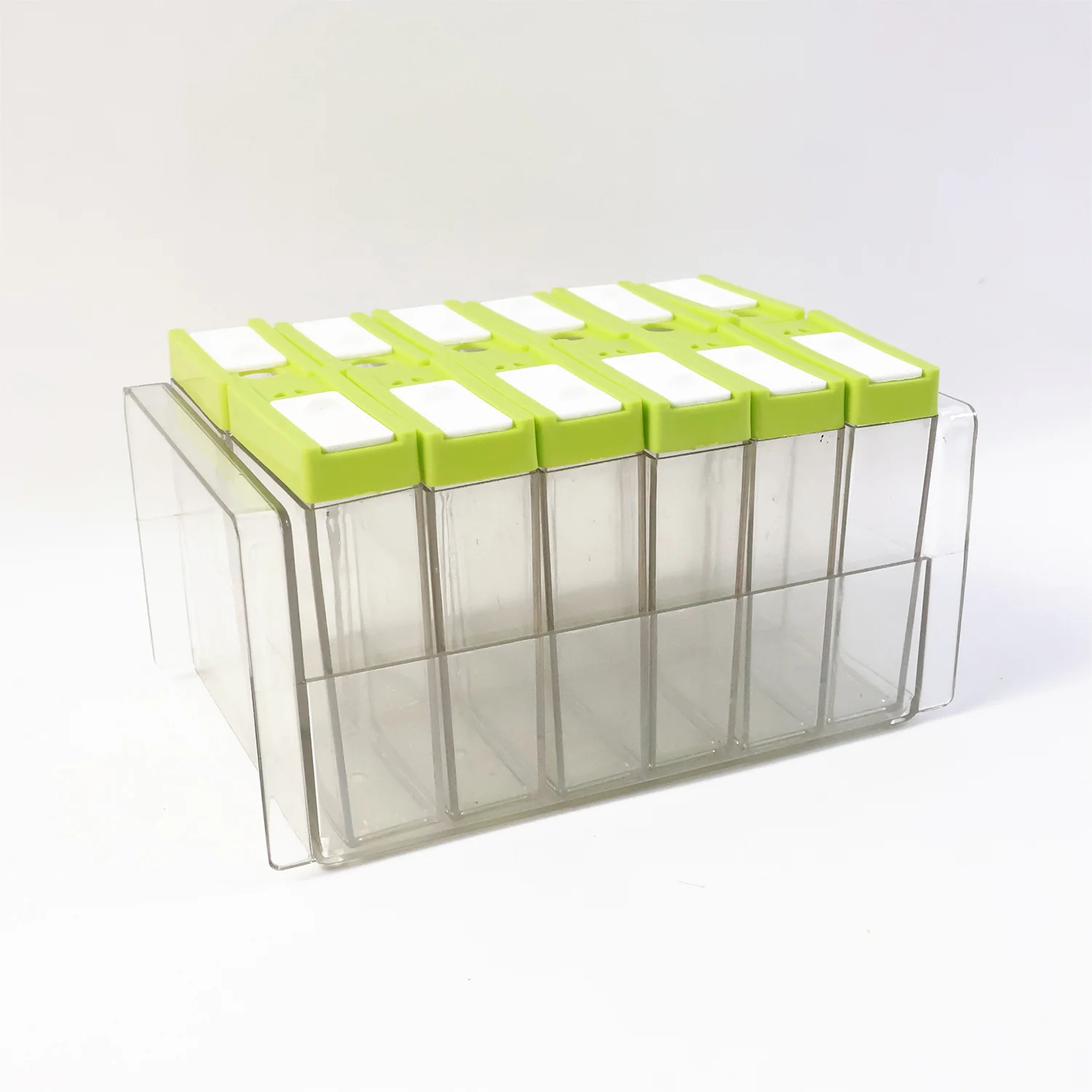 Classic Transparent Spice Rack with Stand – 12 Piece - Image 5