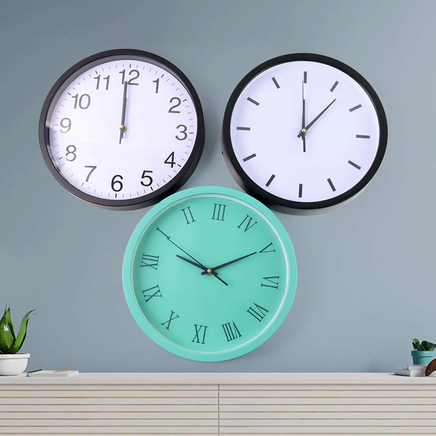 Classic Wall Clock for Home and Office – Mix Design Round 1 Pc Assorted Pattern - Image 7