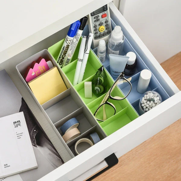 Dividers Tray Organizer Clear Plastic Bead Storage Tray, Socks tray (Multicolour) - Image 3