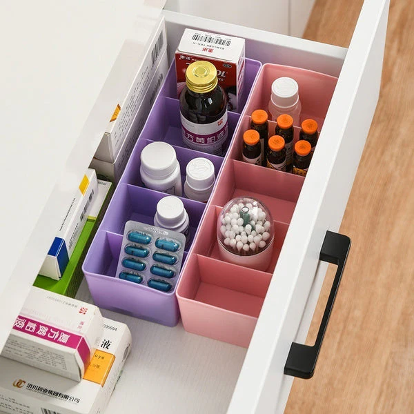 Dividers Tray Organizer Clear Plastic Bead Storage Tray, Socks tray (Multicolour) - Image 8