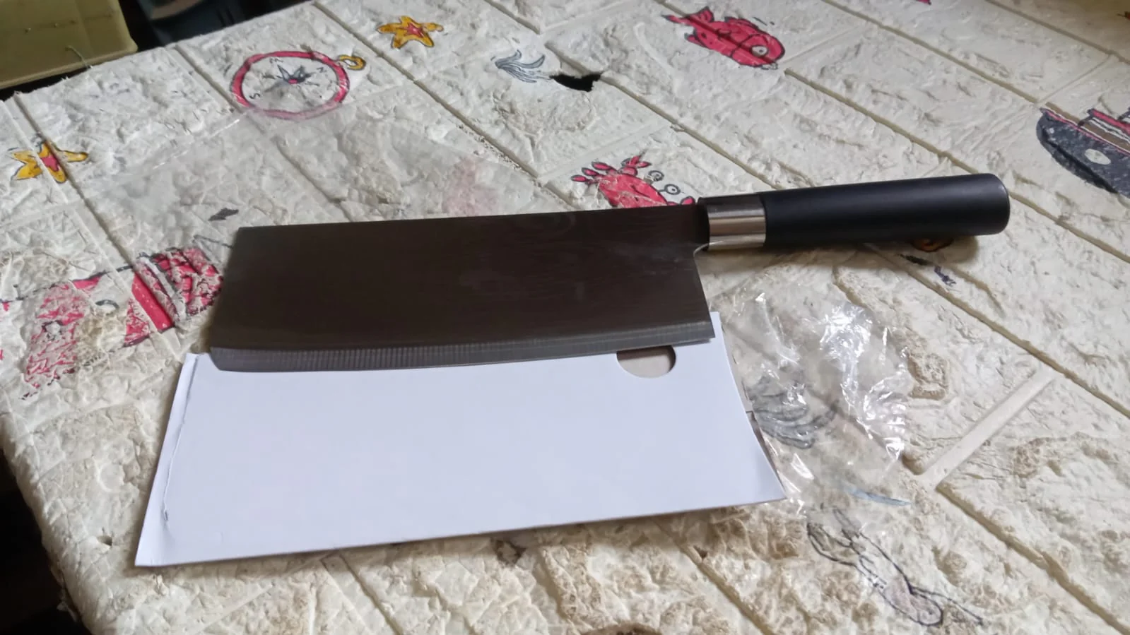 Stainless Steel Chef Damascus Cleaver Vegetable Knife (12 Inch) - Image 8