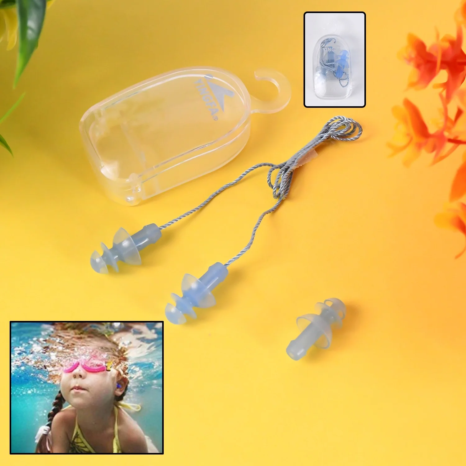 Soft Silicone Ear Plugs Hearing Protection (2 Pc Set) - Image 3