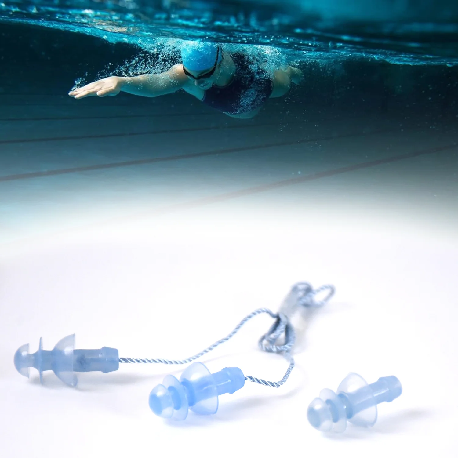 Soft Silicone Ear Plugs Hearing Protection (2 Pc Set) - Image 6