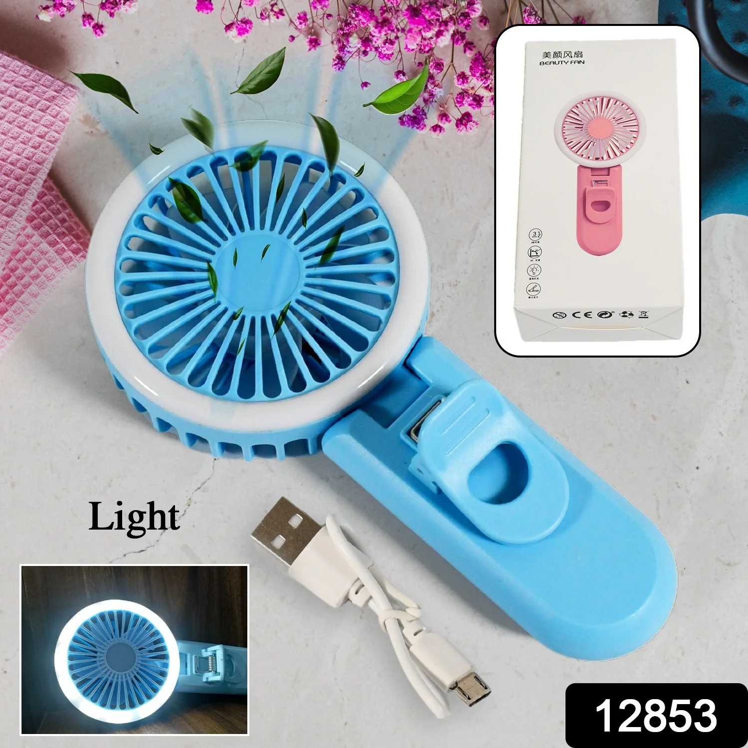 Clip Fan With Light, home, kitchen, Office Portable Fan, Rechargeable Fan - Image 2