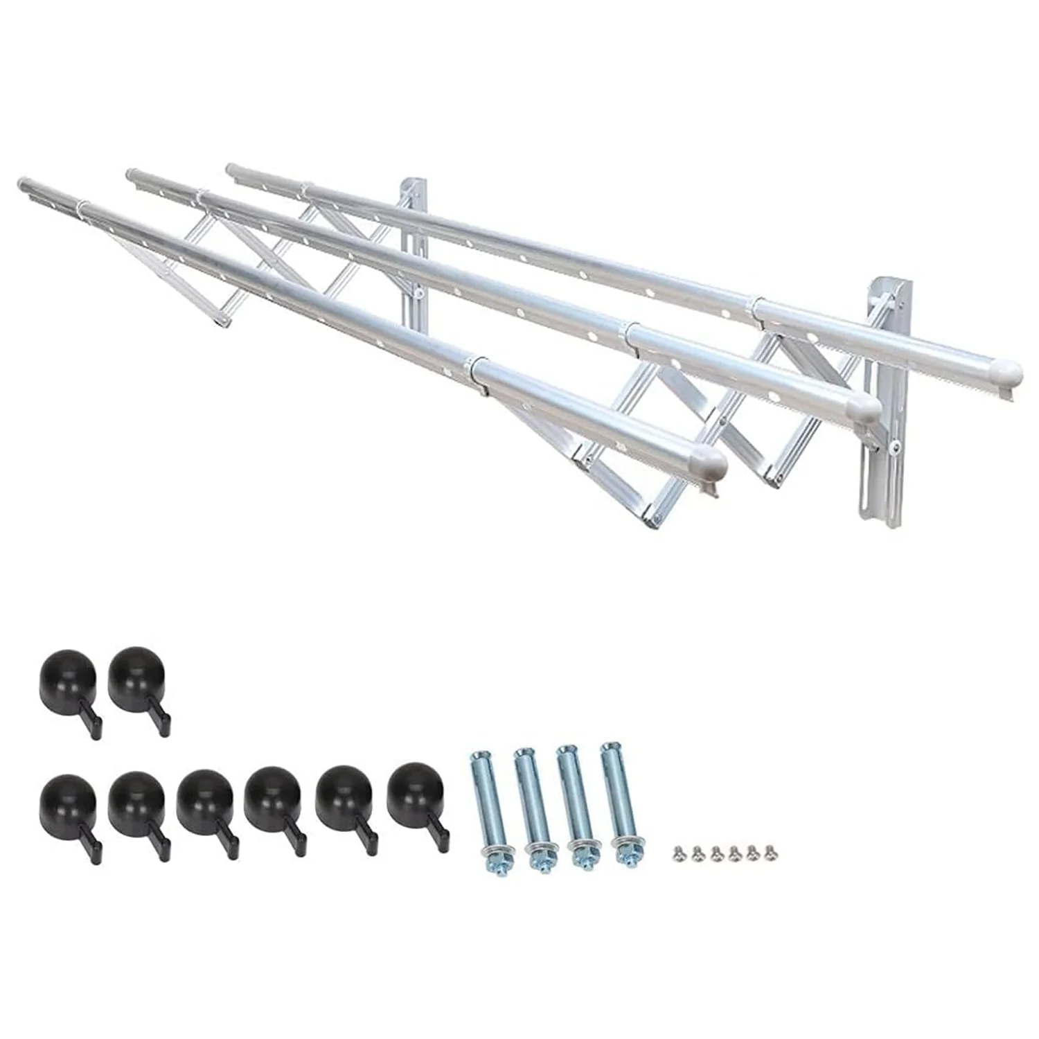 Clothes Rail Rack for Drying Clothes with Foldable Airer & Towel Holder for Home - Image 5