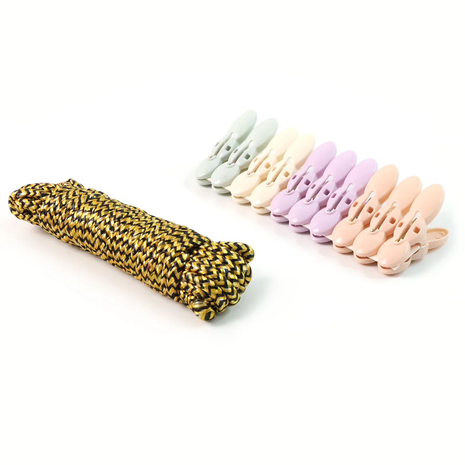 Clothes Drying Rope with Multipurpose Cloth Clips (1 Set) - Image 5