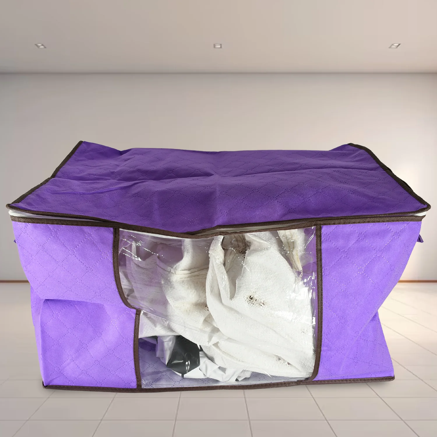 Clothing storage bag zipper, non-woven storage bag storing the clothes and sarees - Image 10