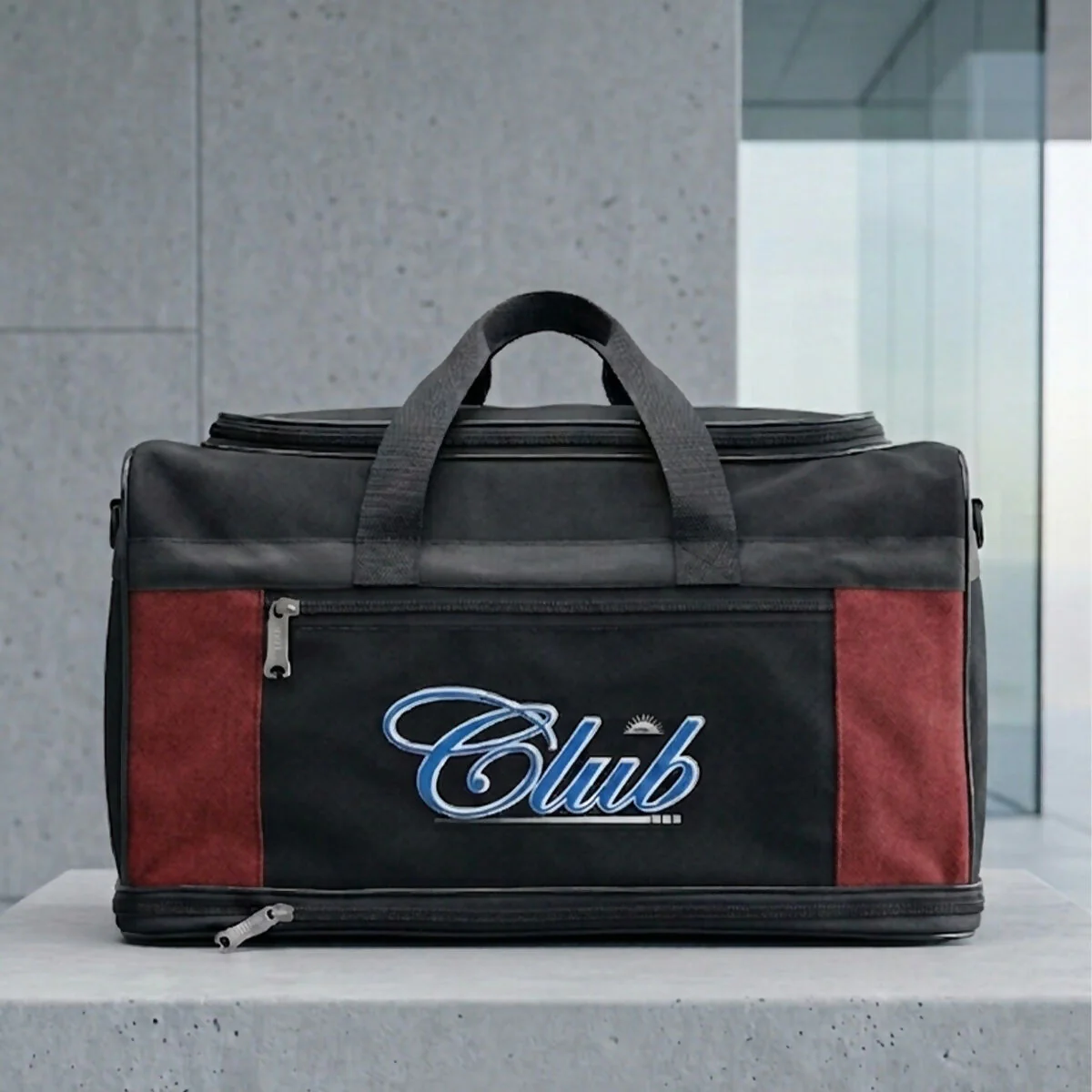 Club Travel Duffel Bag with Shoe Compartment & Shoulder Strap (Multicolor) - Image 3