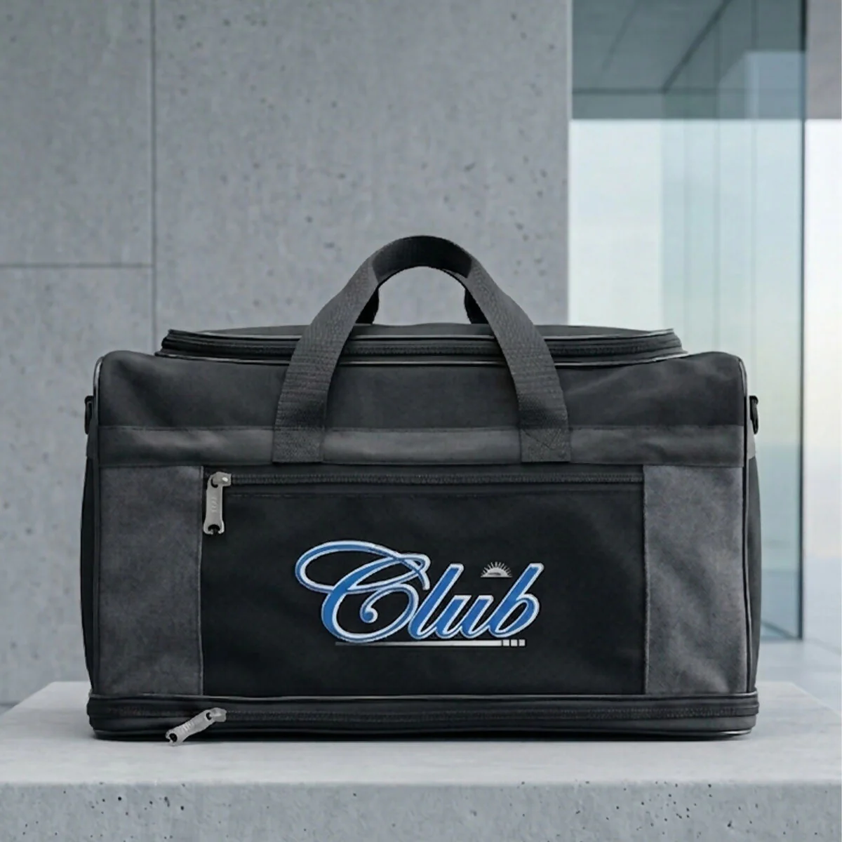 Club Travel Duffel Bag with Shoe Compartment & Shoulder Strap (Multicolor) - Image 4