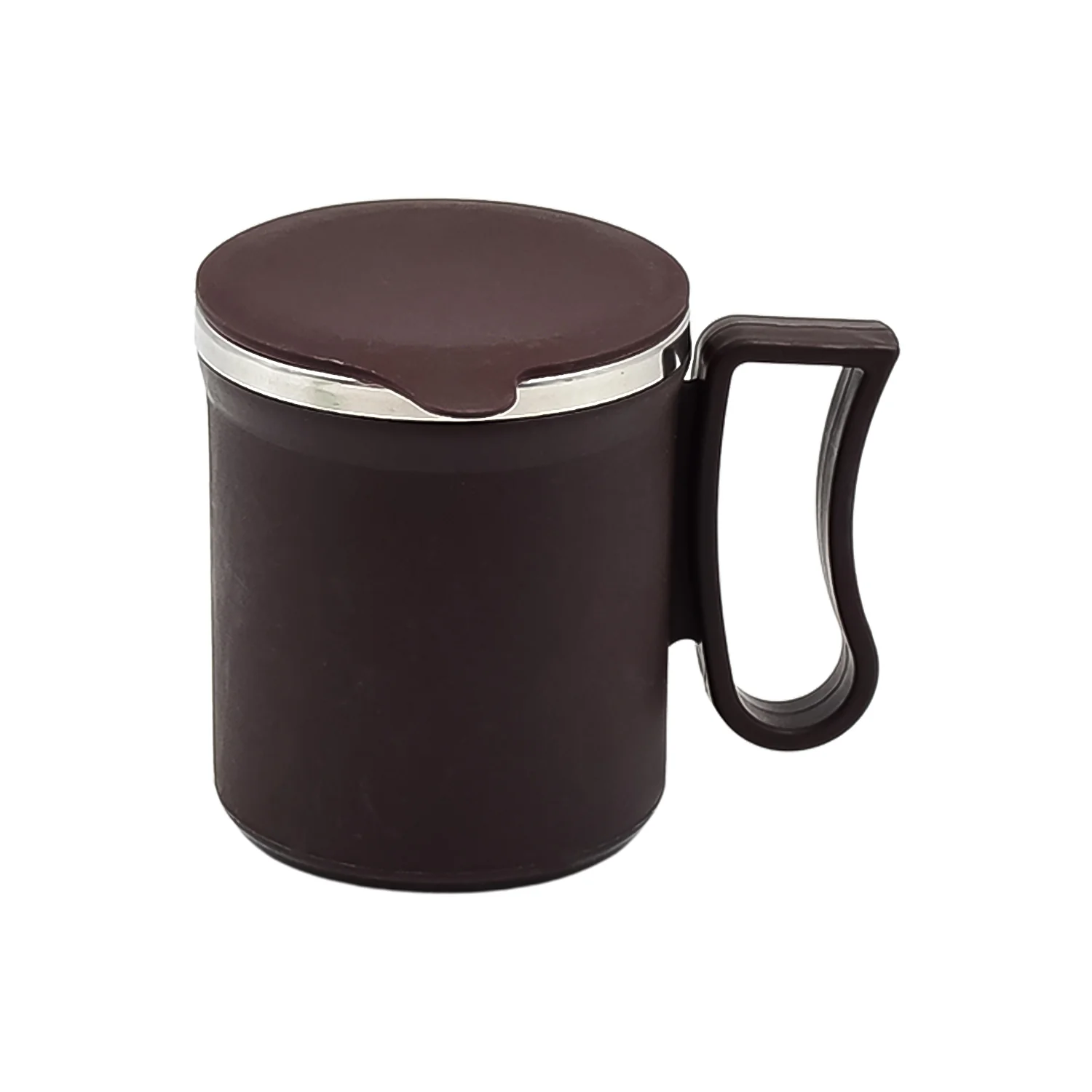 Coffee Mug with Lid & Handle – Plastic Covered Stainless Steel Mug (200 ML, Random Color) - Image 5