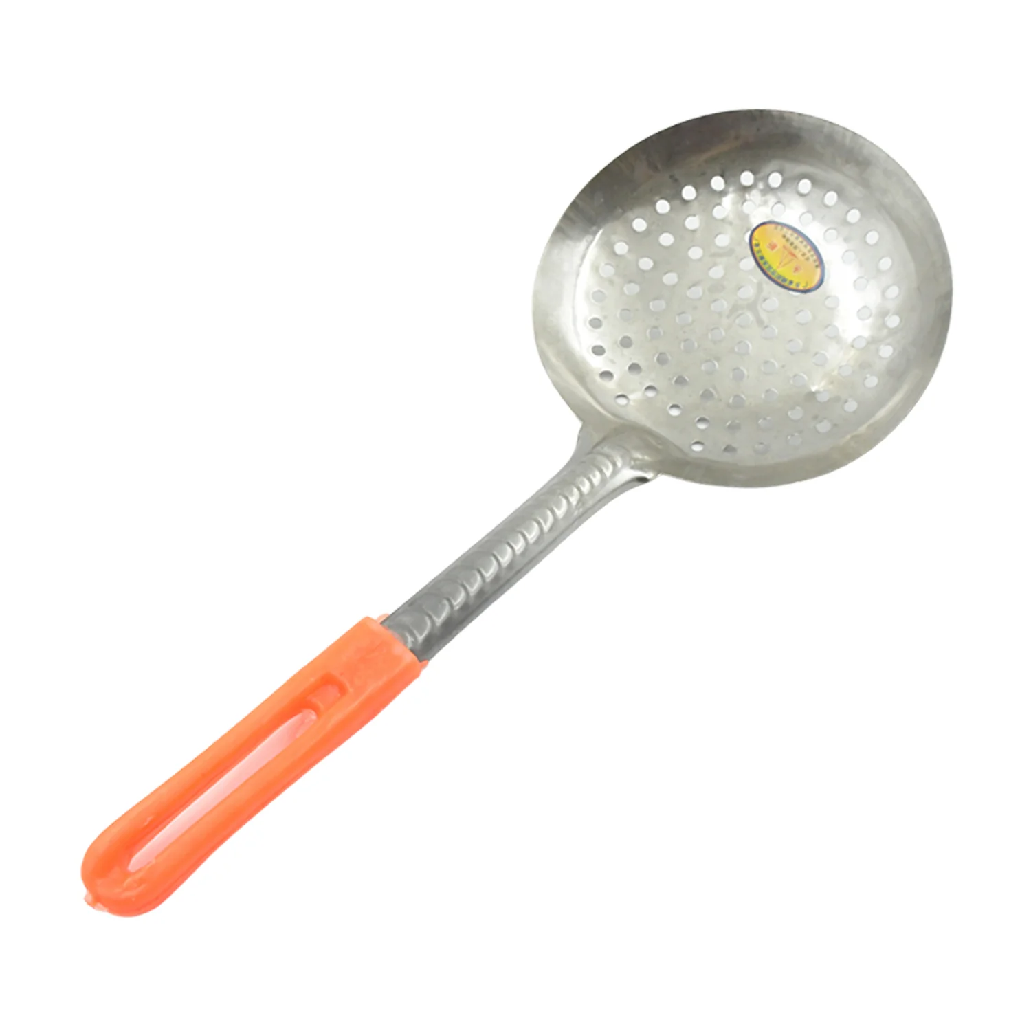 Colander Spoon, Non Slip Hand Polished Thickened Hot Pot Spoon for Kitchen for Restaurant, Stainless Steel Cooking Colander Skimmer Slotted Spoon Kitchen Strainer Ladle with Long Handle for Kitchen Cooking Baking (35 Cm) - Image 4