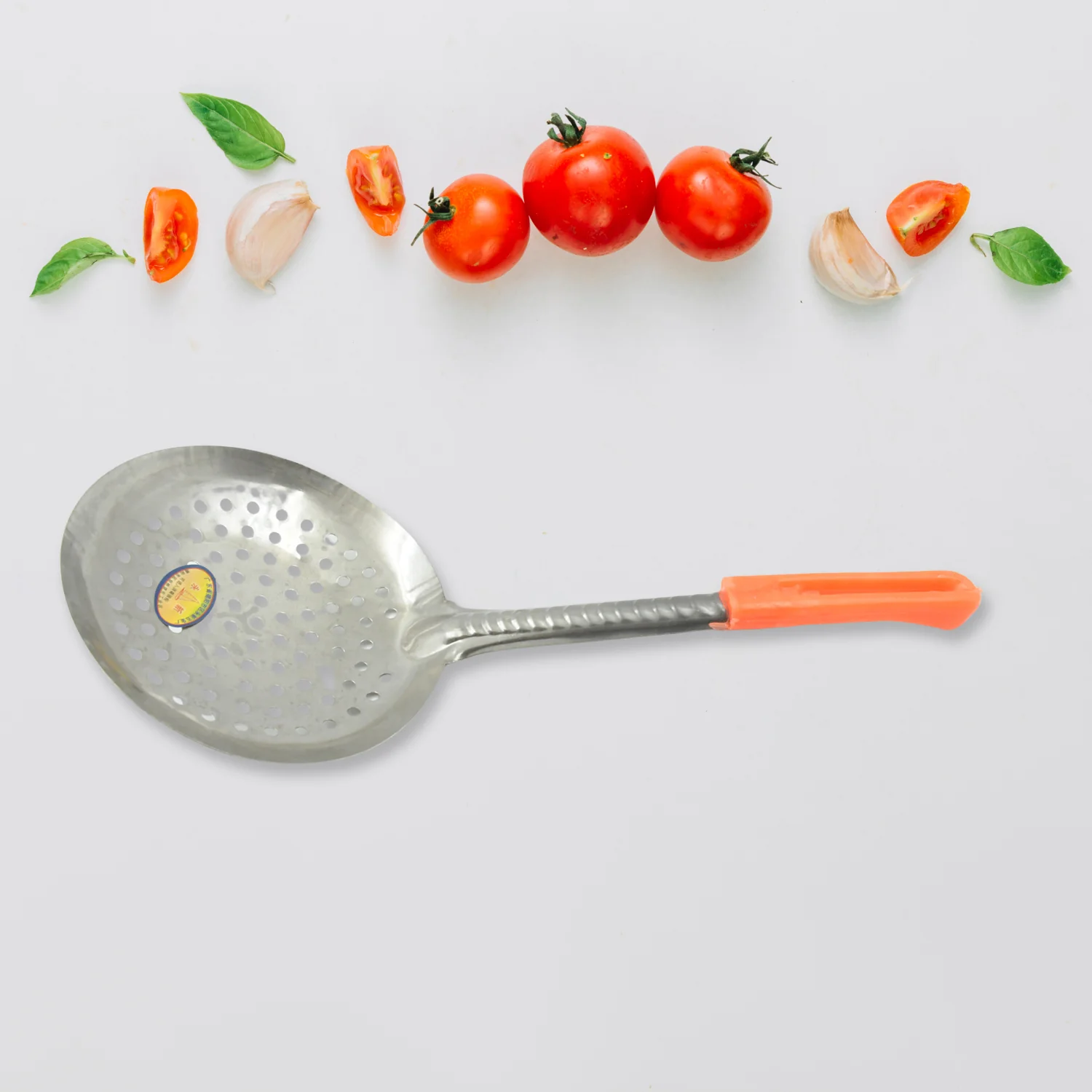 Colander Spoon, Non Slip Hand Polished Thickened Hot Pot Spoon for Kitchen for Restaurant, Stainless Steel Cooking Colander Skimmer Slotted Spoon Kitchen Strainer Ladle with Long Handle for Kitchen Cooking Baking (35 Cm) - Image 5