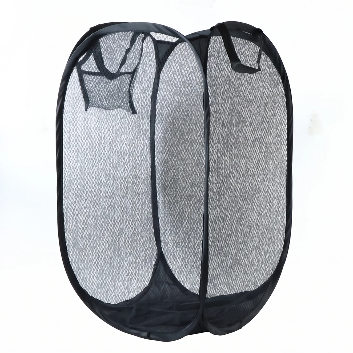 Collapsible Mesh Laundry Hamper Portable Clothes Storage Basket(1 Pc,34x34x57cm) - Image 4