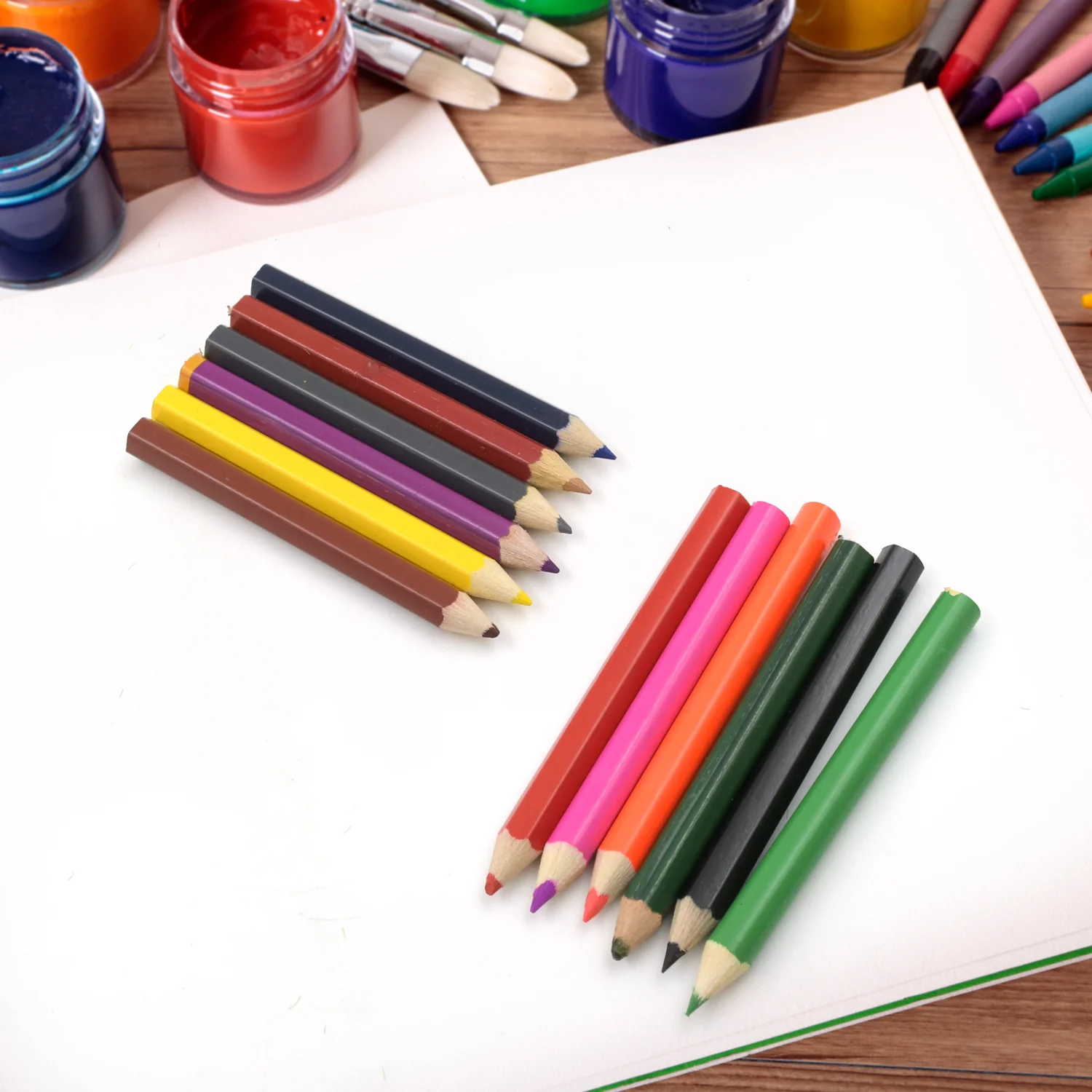 12pcs Colored Pencils With Sharpner Artist Pencils Colored (13 Pcs Set) - Image 3