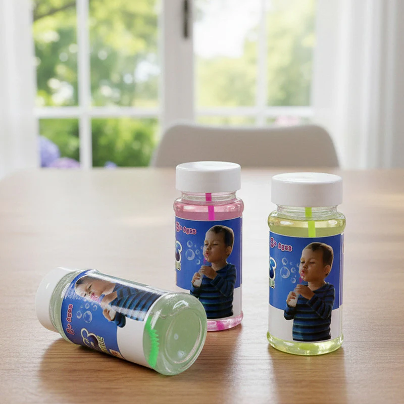 Colorful Bubble Bottles - Fun Party Activity for Kids (Pack of 3) - Image 2