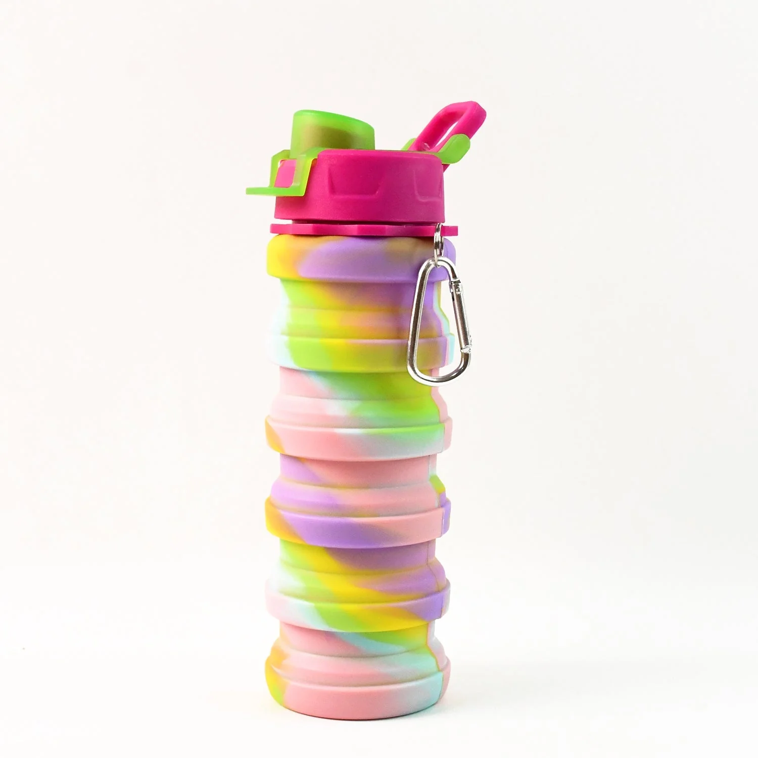 Colorful Collapsible Silicone Water Bottle (1 Pc) - Image 5