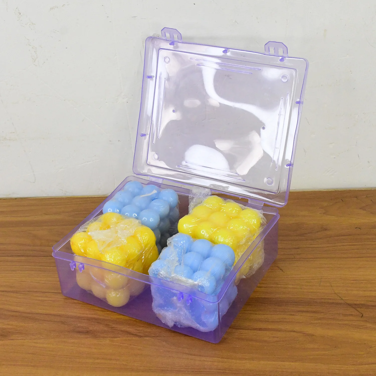 Colorful Cube Shaped Wax Candles (4 Pc) - Image 8