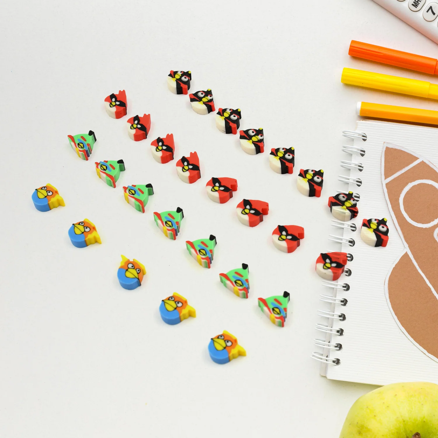 Colorful Novelty Eraser Set for Kids and Gifts (28 Pcs In 1 Packet) - Image 11