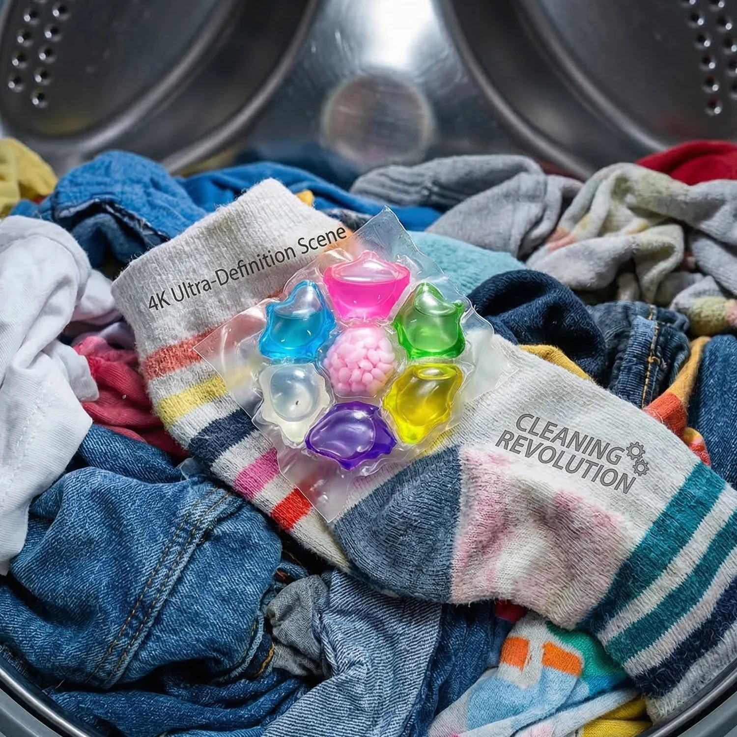 Colorful Laundry Detergent Pods (25 Pc) - Image 3