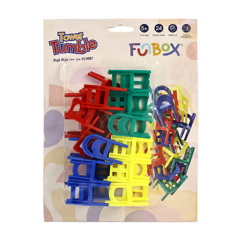 Colorful Mini Chair Stacking Game Fun Balance Puzzle Toy for Kids and Family - Image 6