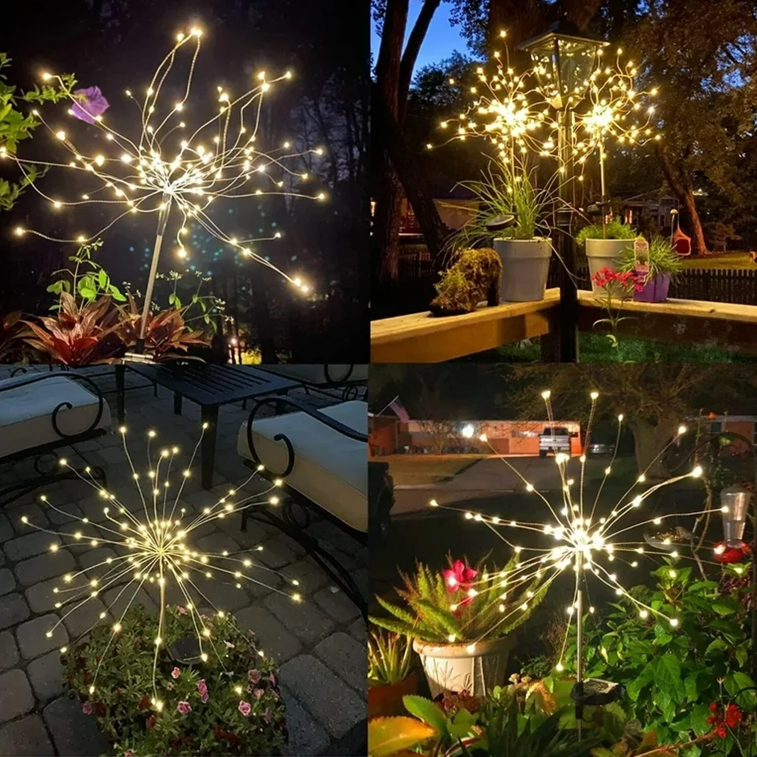 Colorful Multi Led Outdoor Solar Garden Lights (4 Pcs Set) - Image 7