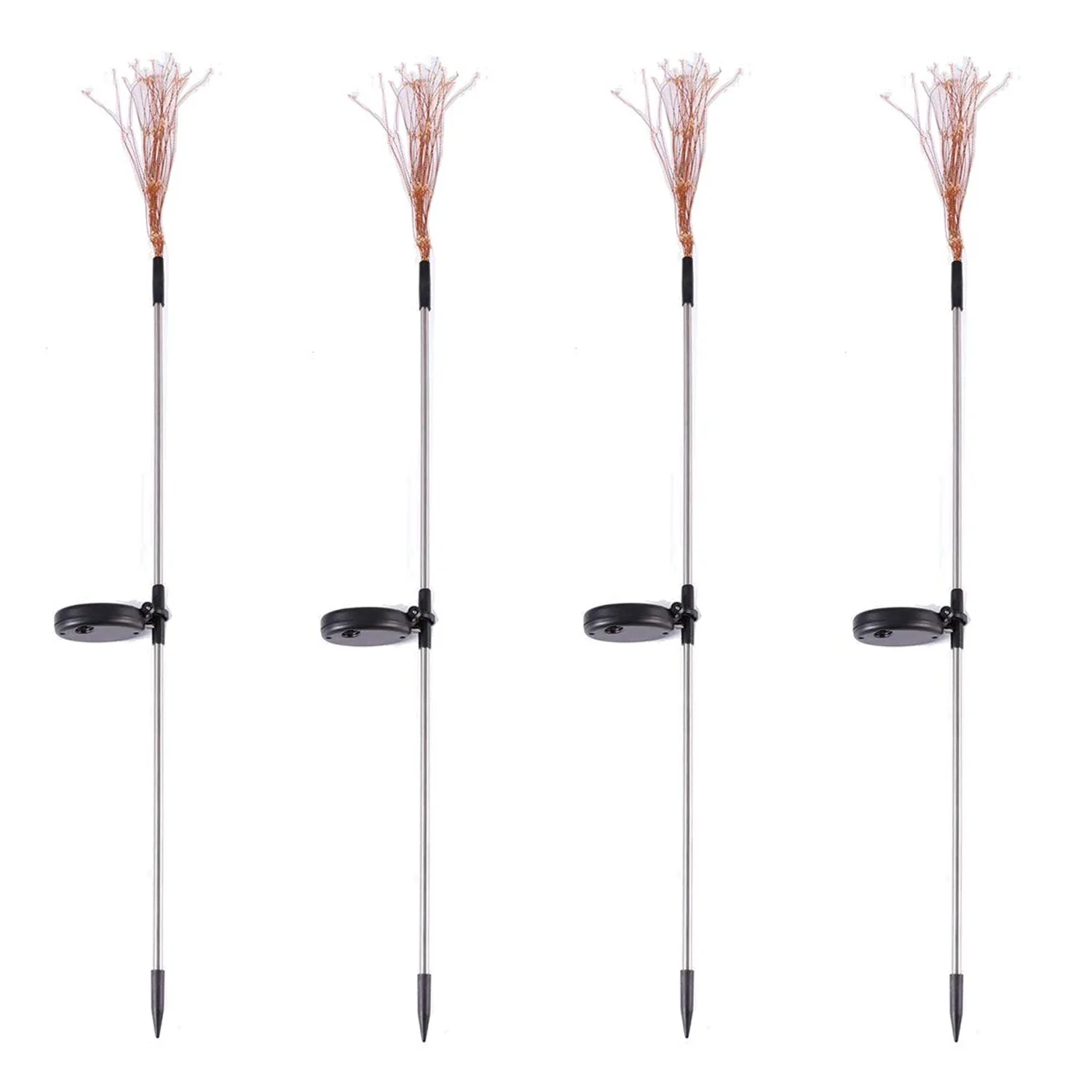 Colorful Multi Led Outdoor Solar Garden Lights (4 Pcs Set) - Image 8