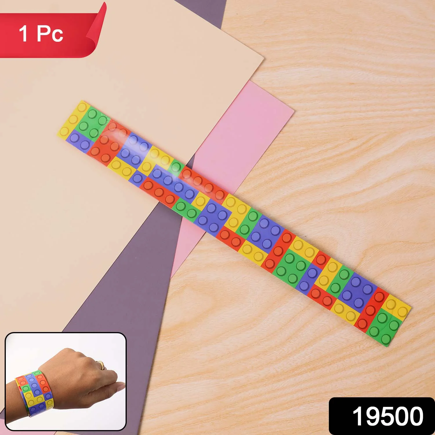 Colorful Snap Slap Bracelet Toy (1 Pc ) - Image 2