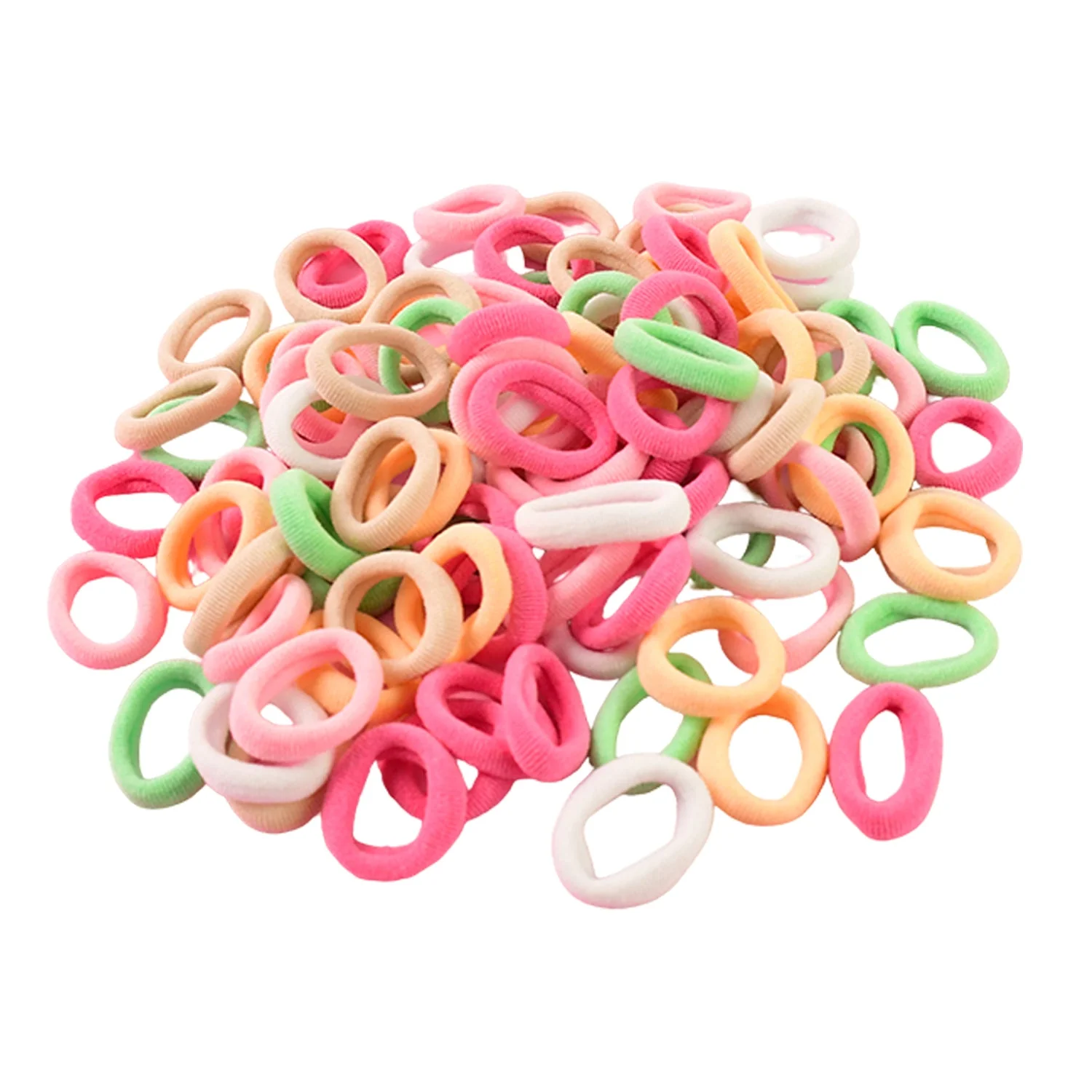 Colorful Soft Elastic Hair Bands Set for Kids & Girls (10 Pkt  / 1 Set) - Image 5