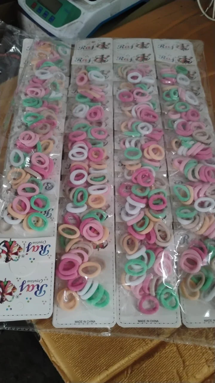 Colorful Soft Elastic Hair Bands Set for Kids & Girls (10 Pkt  / 1 Set) - Image 7
