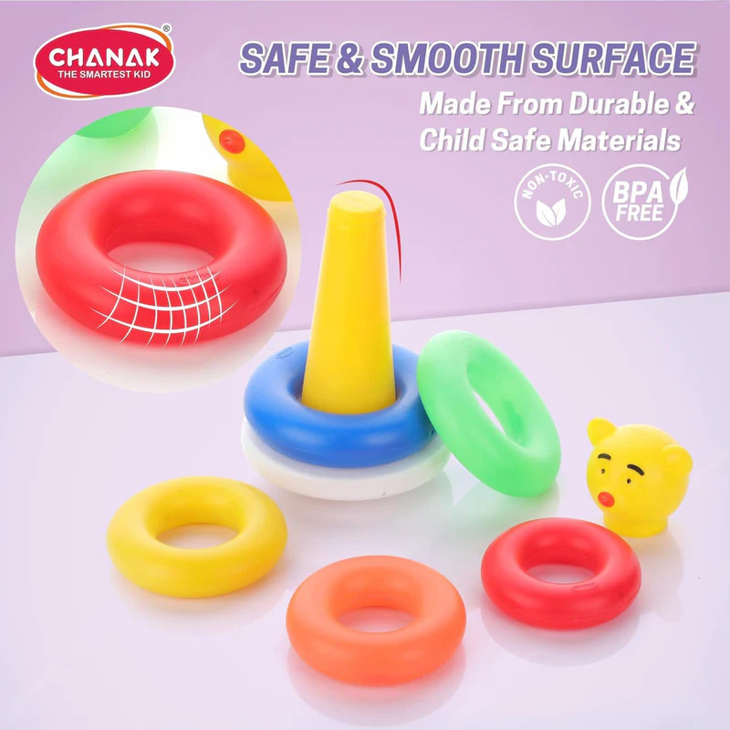 Colorful Stacking Ring Toy for Kids - Educational Development & Fun - Image 4