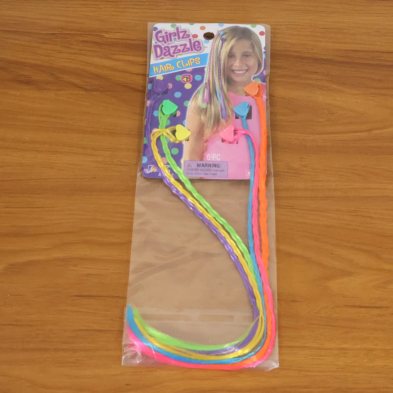 Colourful Braided Hair Extension Streaks for Girls & Kids (6 Pc) - Image 8