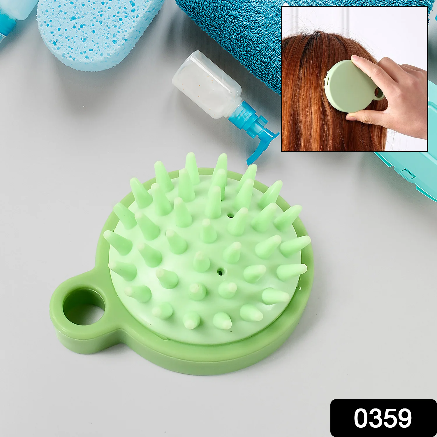 Portable Scalp Massage Comb – Hair Brush for Shampoo Massage, Relaxing Hair Accessories - Image 2