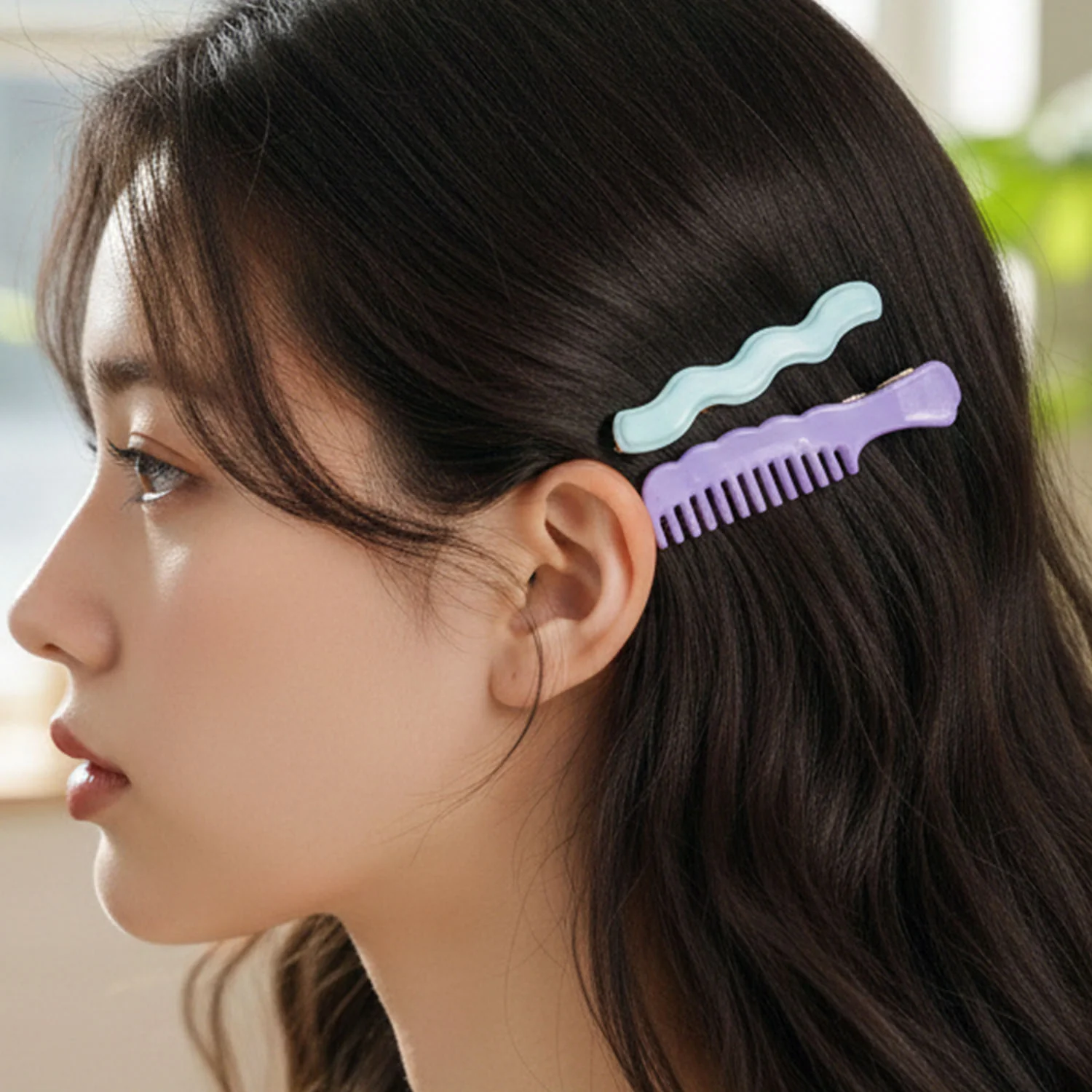 Comb-Shaped Hair Clips Set for Girls & Women – Stylish Hair Pins (4 Pc ) - Image 8