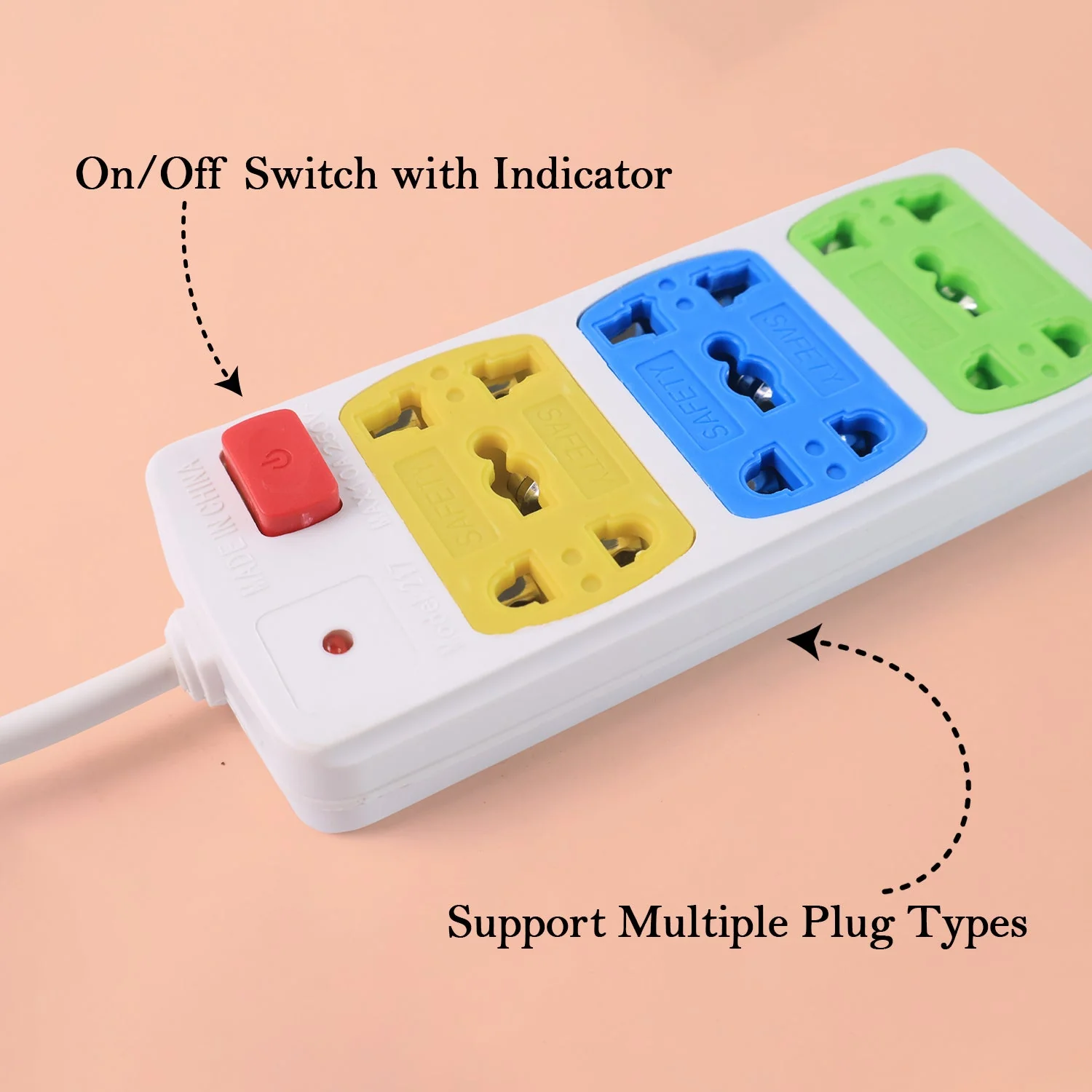 Compact 3-Socket Universal Extension Board (1 Pc) - Image 3