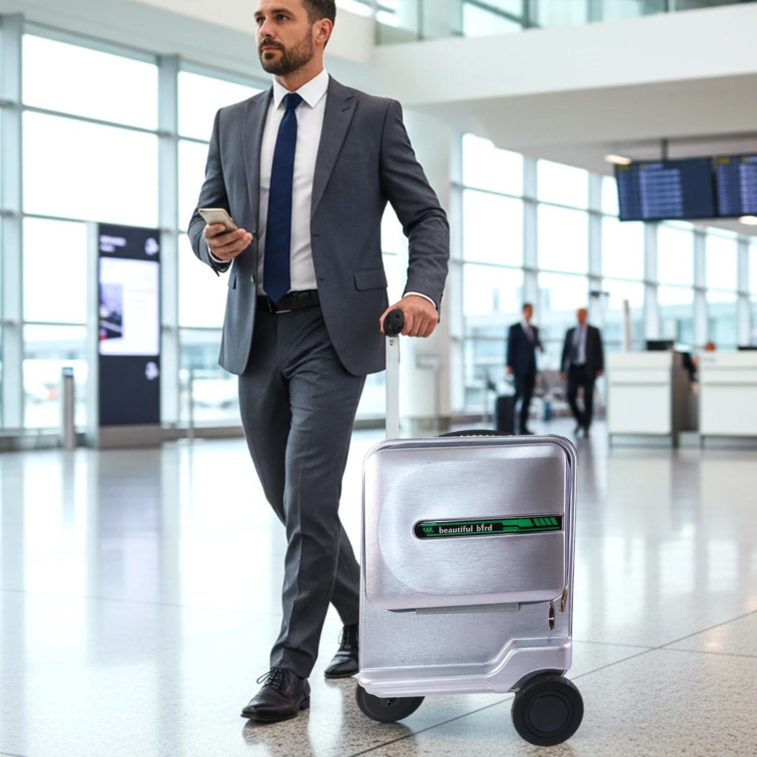 Electric Ride-On Scooter Travel Bag with Foldable Trolley (1 Pc) - Image 4