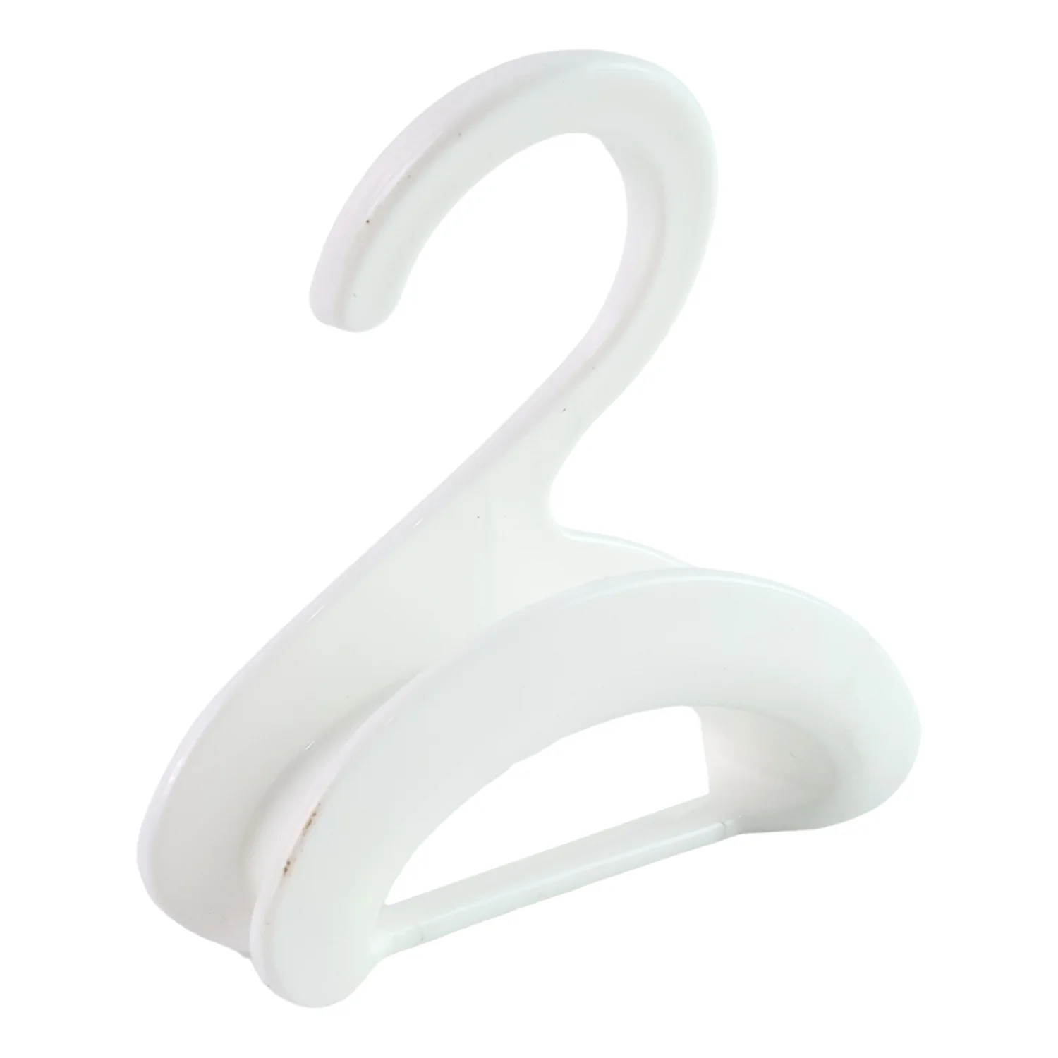 Compact Dual-Slot Multi-Purpose Plastic Hook Hanger (1 Pc) - Image 5