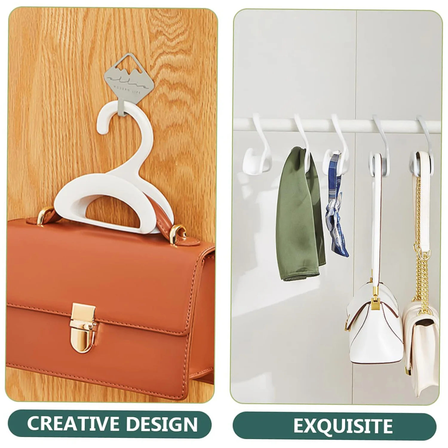 Compact Dual-Slot Multi-Purpose Plastic Hook Hanger (1 Pc) - Image 6