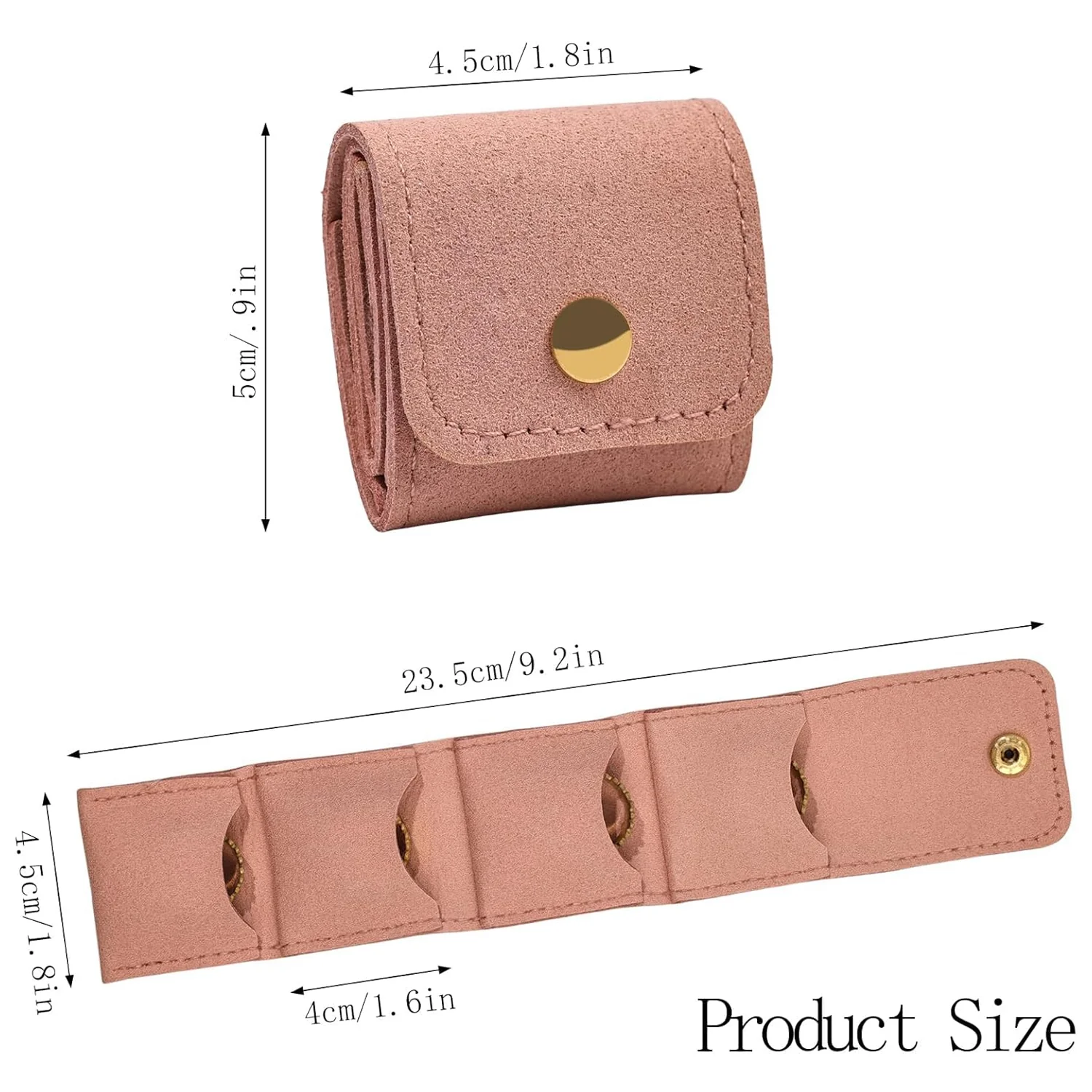 Compact Foldable Jewelry Storage Pouch / Wallet (1 Pc) - Image 5