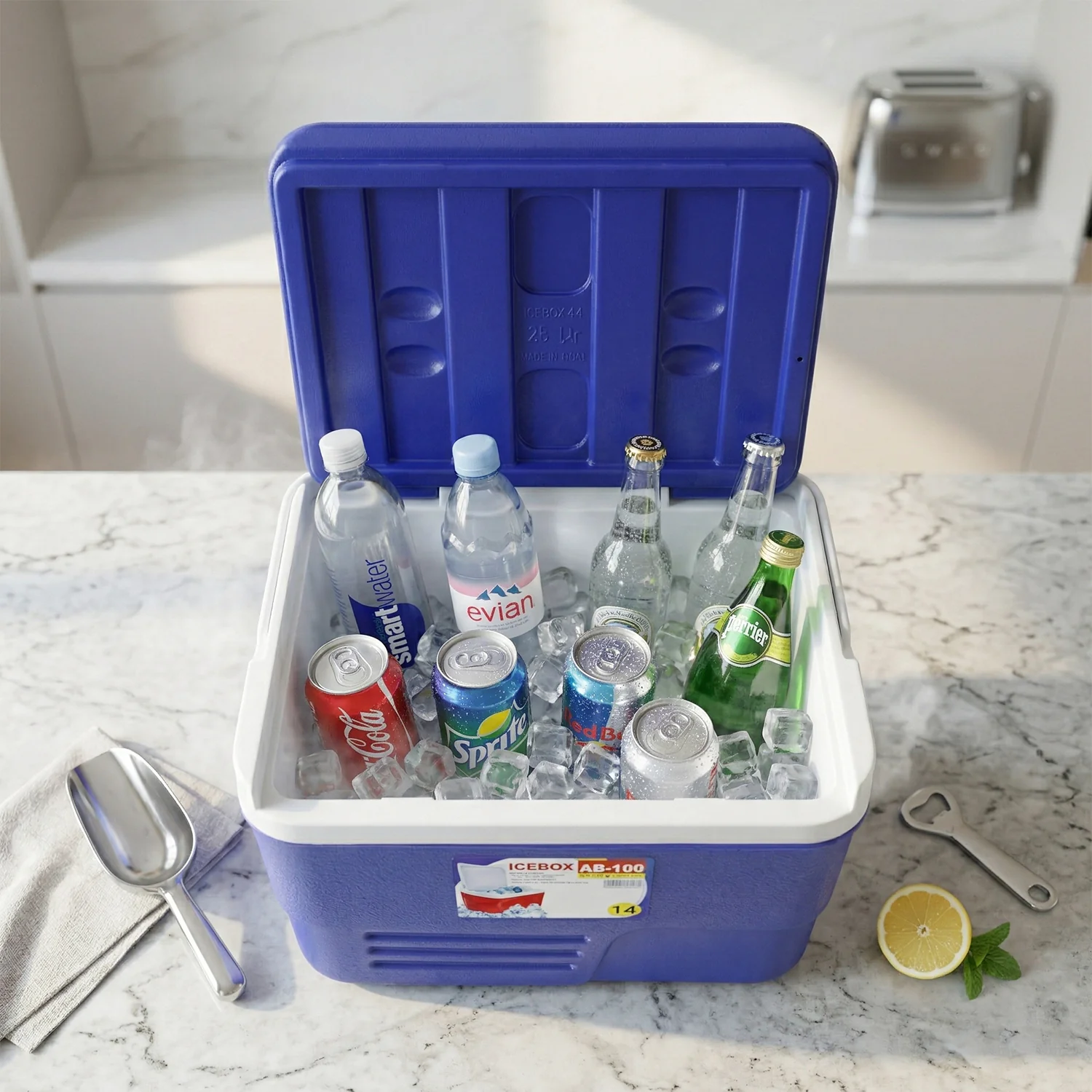 Compact Insulated Ice Box Cooler (1 Pc, 14 Ltr, 35x24 Cm) - Image 3