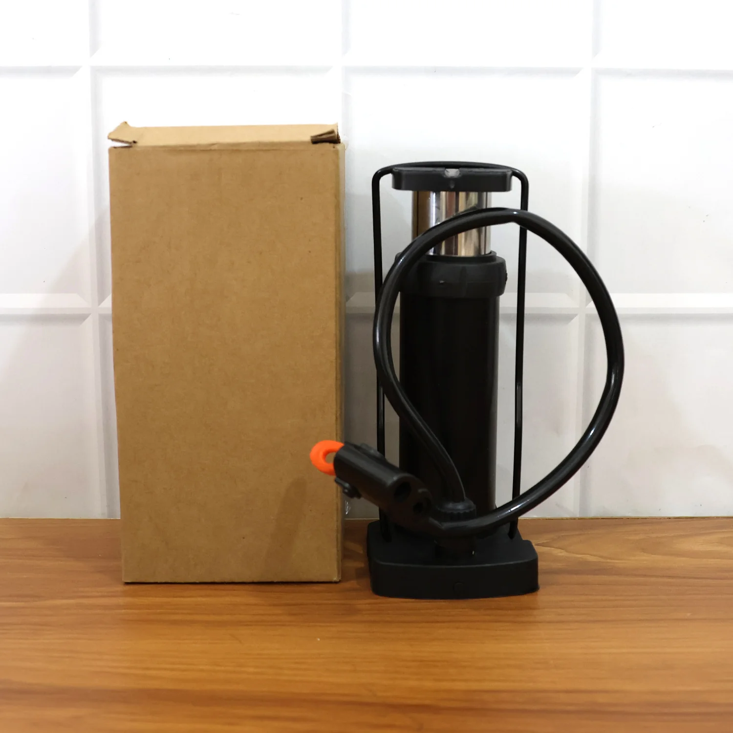 Compact Mini Foot-Operated Air Pump with Hose & Locking Valve Head - Image 11
