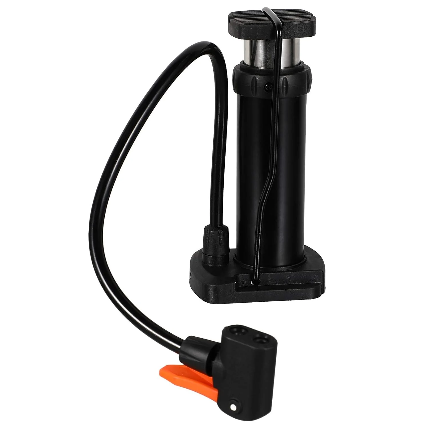 Compact Mini Foot-Operated Air Pump with Hose & Locking Valve Head - Image 5
